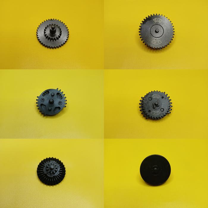9:1 DUAL SECTOR GEAR / DSG UNTUK GEARBOX GB V2 V3 AEG AIRSOFT